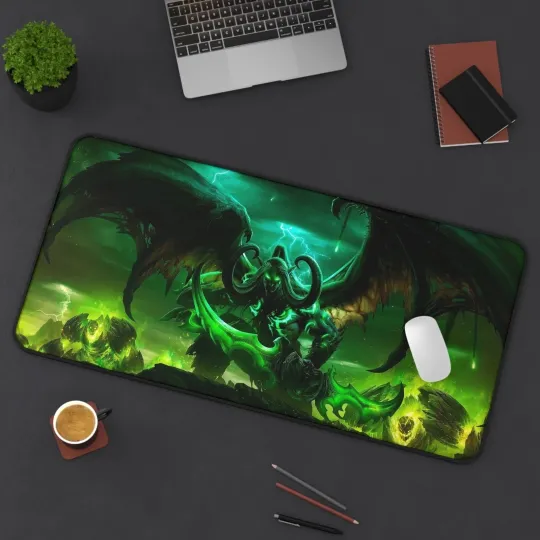 Discover Illidan Demon Hunter World of Warcraft WoW Burning Crusade Desk Mat Mouse Pad