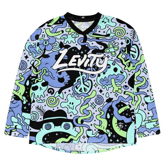 Discover LEVITY Inspired Rave Jersey, Psychedelic Festival Outfit, Comfy Outfit for Bass Music Lovers