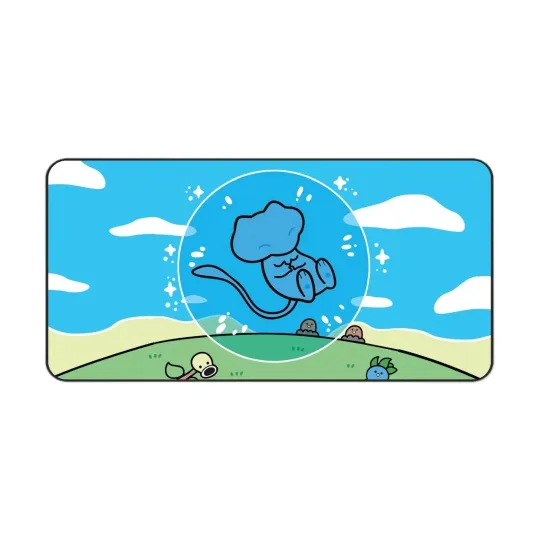 Mew Blue PKM Gaming Desk Mat Mouse Pad