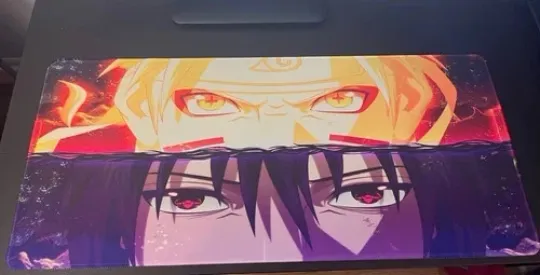 Discover Narutoo Sage Mode & Sasuke Rinnegan Eye Gaming Mouse Pad, Anime Mousepad