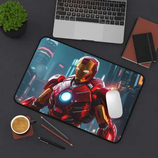 Iron Man Gaming Desk Mat, Mouse Pad for Gamers, Office Decor, Gifts, Workspaces