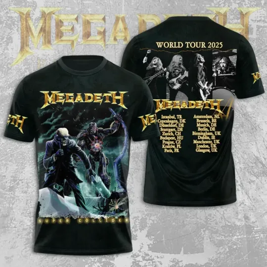 Megadeth World Tour 3D T-Shirt