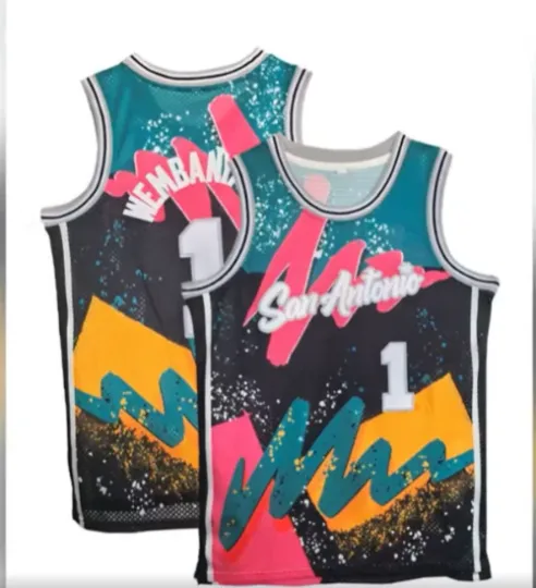 Discover Victor Wembanyama San Antonio Spurs Jersey - Fiesta Inspired - Size L