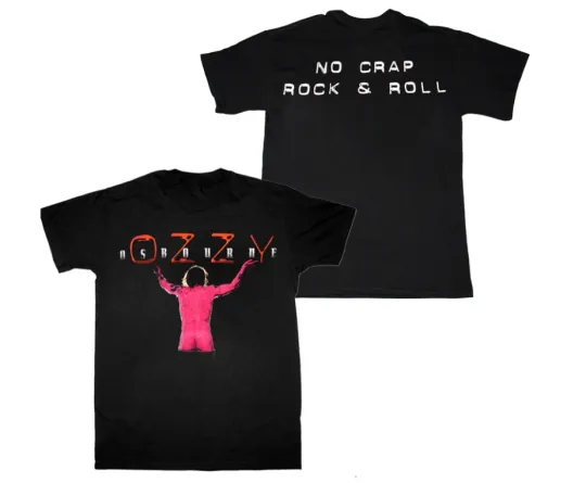 Discover Ozzy Osbourne No Crap Rock & Roll Double Sided T-Shirt