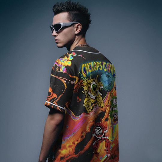 Subtronics Liquid Acid Trippy Psychedelic Cyclops Cove Edm Jersey for Festivals