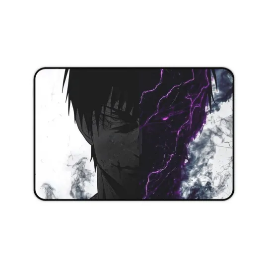 Toji Fushiguro Desk Mat | Dark Purple Lightning