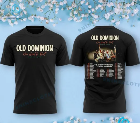Old Dominion How Good Is That World Tour 3D T-Shirt