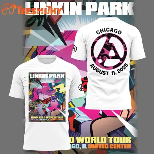 Linkin Park From Zero World Tour Chicago August 11, 2025 3D Shirt