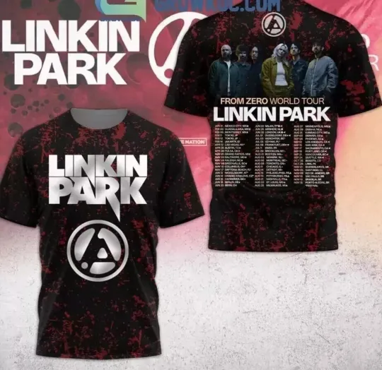 Linkin Park From Zero 2025 World Tour 3D Tour Shirt