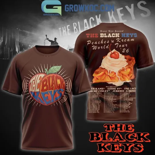 Discover The Black Key Peaches ‘n Kream World Tour 2026 3D T-Shirt