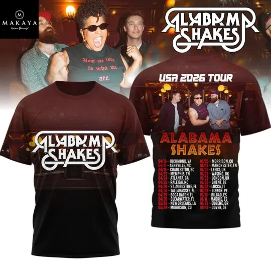 Discover Albm Shake USA Tour 2026 Schedule Celebrating 3D T-Shirt