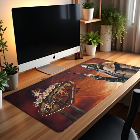 Discover Falllout New Vegas Desk Pad Mouse Mat 90x40cm