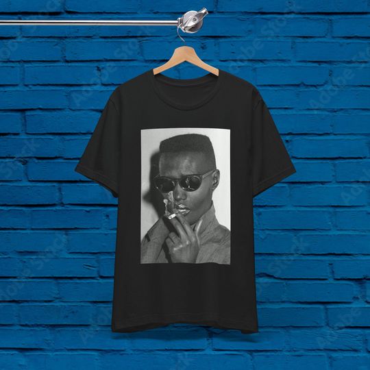 Grace Jones Island Life T-Shirt, 80s Pop, Jamaica, Music, Graphic Design