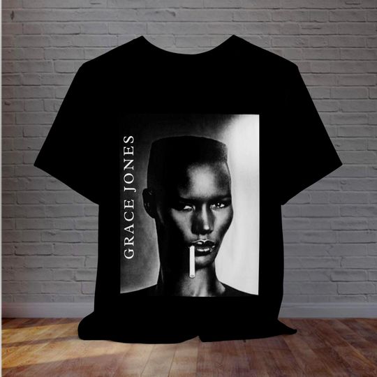 Grace Jones T-Shirt Elegant Nightclub Jamaica 80s Pop Fashion Icon