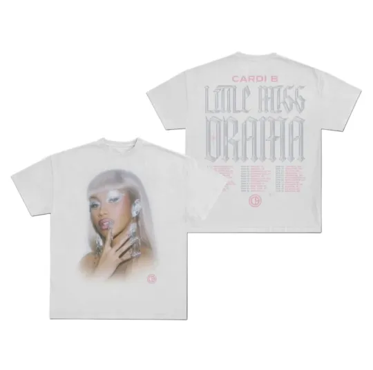 Discover Cardi B Little Miss Drama 2026 Tour T-Shirt All Size