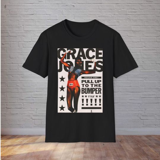Grace Jones Pull Up T-Shirt, 80s Pop, Jamaica, Music, Graphic Tee