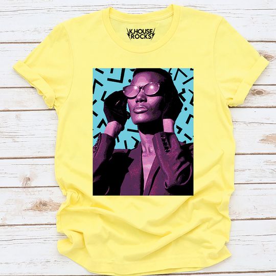 Grace Jones T-Shirt, Singer, Model, Actress, Jamaica, Disco Queen
