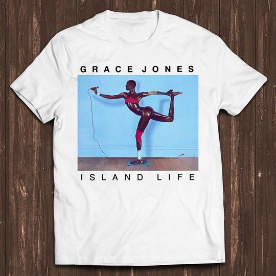 Discover Grace Jones Island Life Retro Film Gamer Meme Movie Music Cool Gift Tee T Shirt