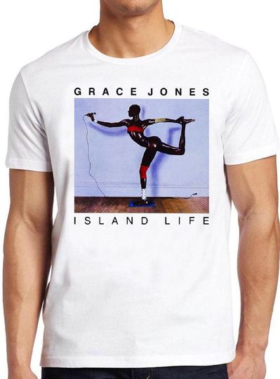 Grace Jones Island Life T-Shirt Retro Music Top