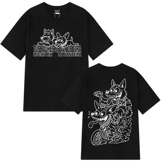 Discover Rapper Lucho Rk La Mayhem Skull Ta Facil Album 2026 Tour Print T-shirt