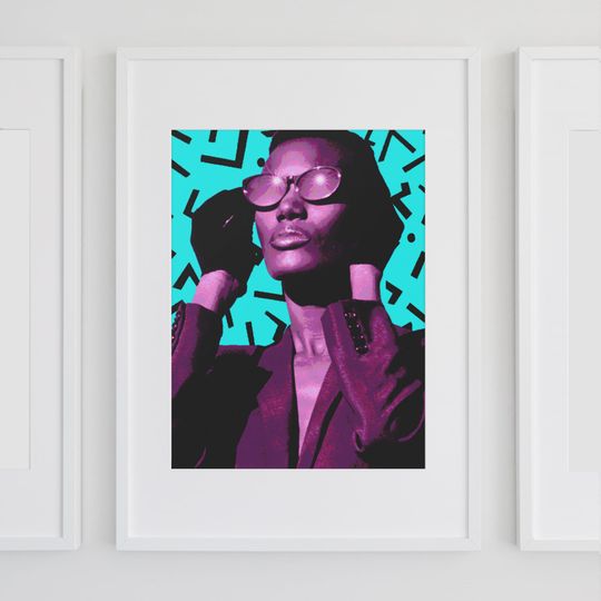 Grace Jones Wall Art Poster | Music & Portrait | Home Decor