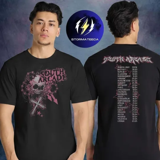 Discover South Arcade Merch With 5 Seconds Of Summer Europe Tour 2026 Tour Dates Tee