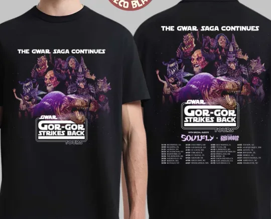 Discover Gwar The Gwar Saga Gor-Gor Strikes Back Tour 2026 North America tshirt