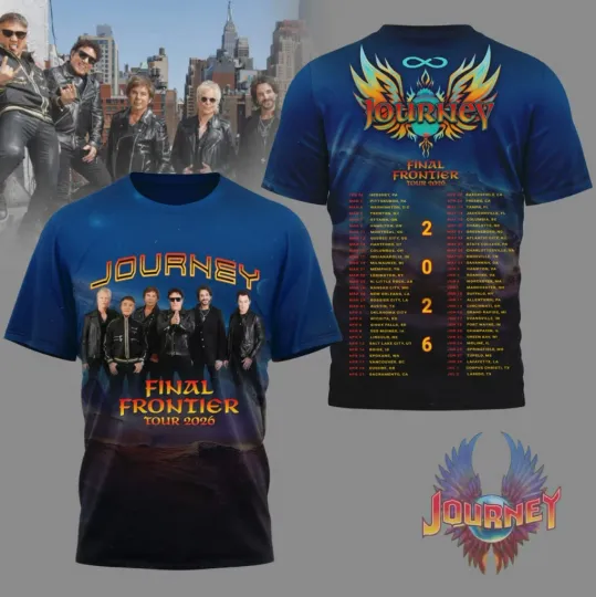 Discover Journey Final Frontier Tour 2026 3D T-shirt