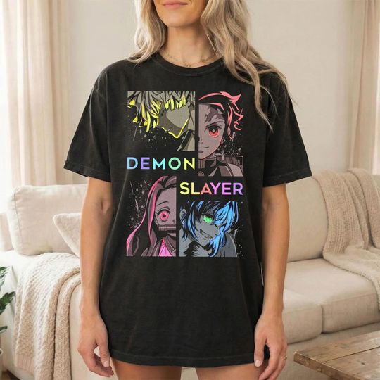 Demon Tanjiror Neko zenittsu Inosuke Anime T-Shirt