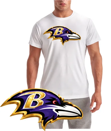 Discover Raven 3D Football White Performance T-Shirt