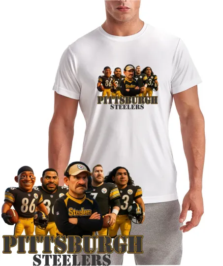 Discover Pittsburgh Football Cartoon Style Performance T-Shirt