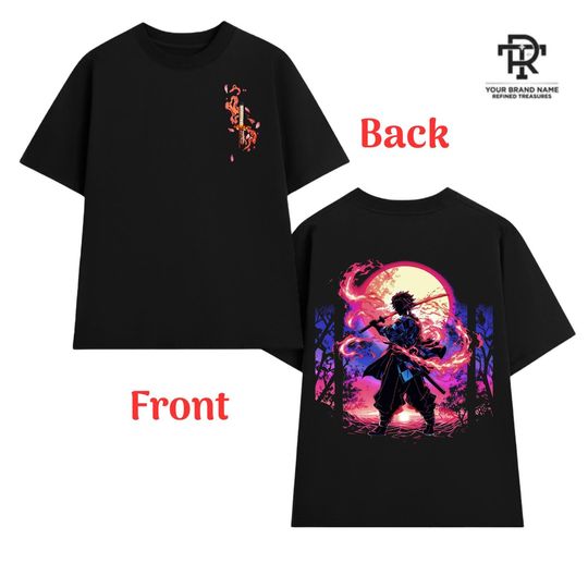 Discover Youth and Adult Retro Kamado tanjiror Unisex Oversized Anime T-Shirt