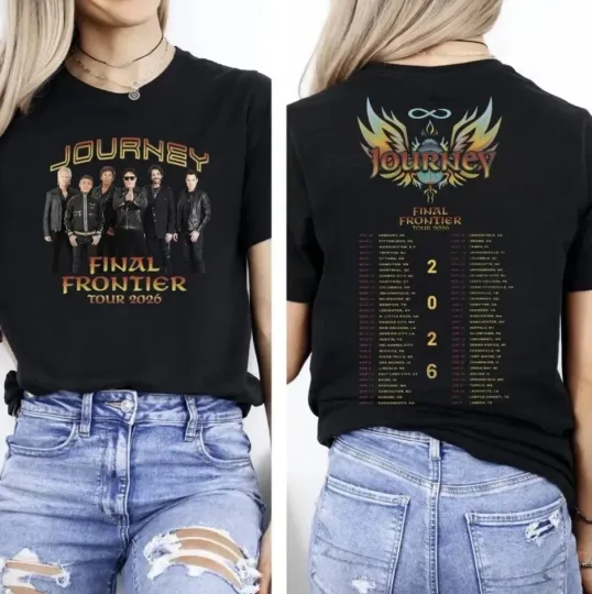Discover Journey Band Final Frontier Tour 2026 T-Shirt, Vintage Rock Concert T-Shirt
