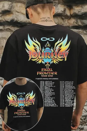 Discover Journey Final Frontier Tour 2026 Shirt, Retro Rock Band Concert Tee Fan Gift