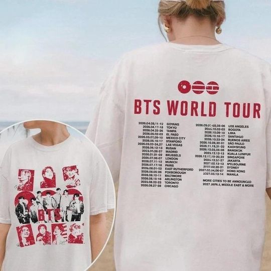 BTS World Tour 2026 Double Side Shirt