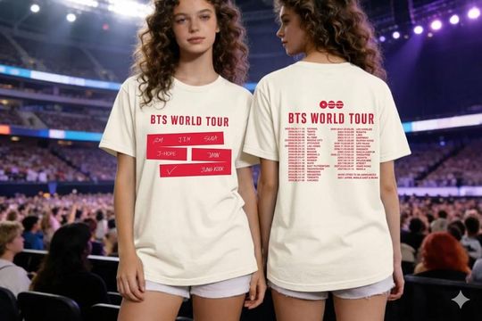 Discover World Tour BTS 2026 Tshirt, Bangtan Comeback 2026 Shirt for Fan, Army Concert Arirang Gift, Army Fan Tee