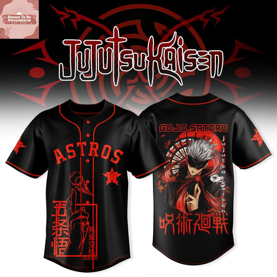 Houston Astros x Jujutsu Satoru Night 2026 Gojo Satoru Baseball Jersey