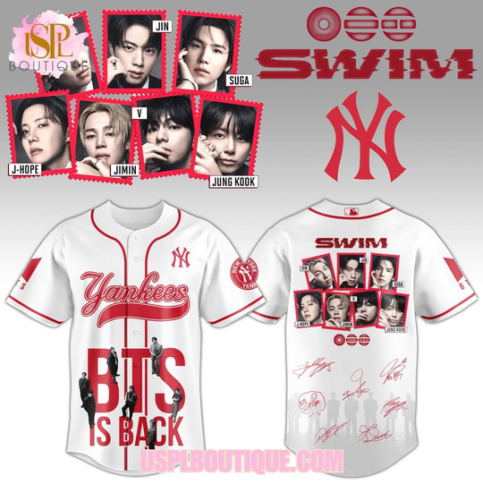 New York Yankees x BTS Is Back “Swim” 2026 Jersey