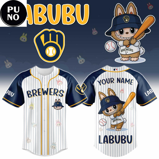 Milwaukee Brewers x Labubu Game Night 2026 Baseball Jersey
