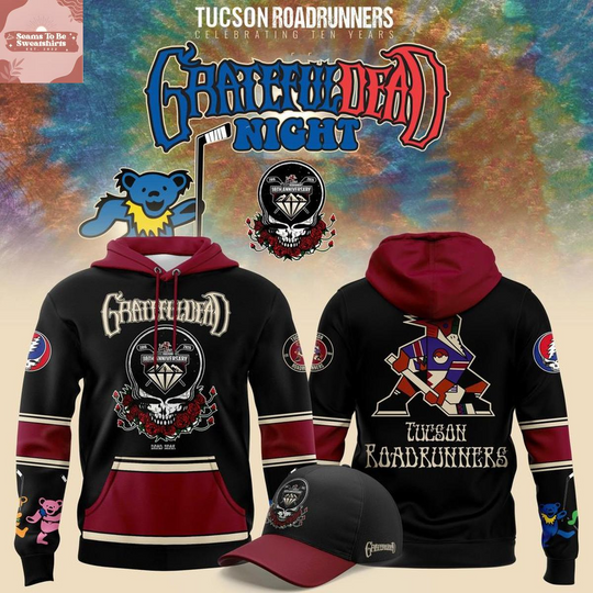 Tucson Roadrunners Grateful Dead Night Warmup 2026 Hoodie