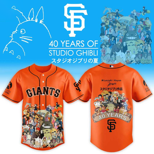 San Francisco Giants 40th Anniversary Studio Ghibli 2026 Baseball Jersey