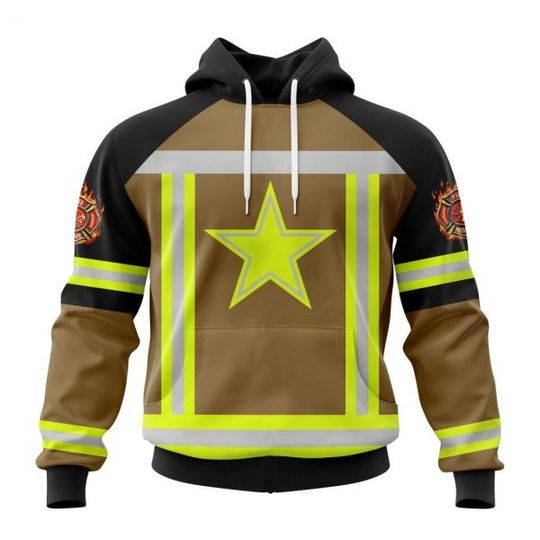 Discover Personalized Dallas Cowboys Firefighter Uniform 3D Hoodie