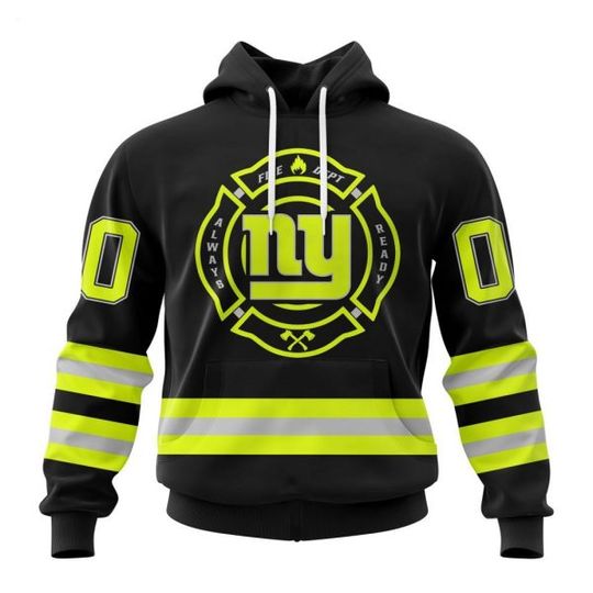 Personalized New York Giants Firefighter Uniform 3D Hoodie