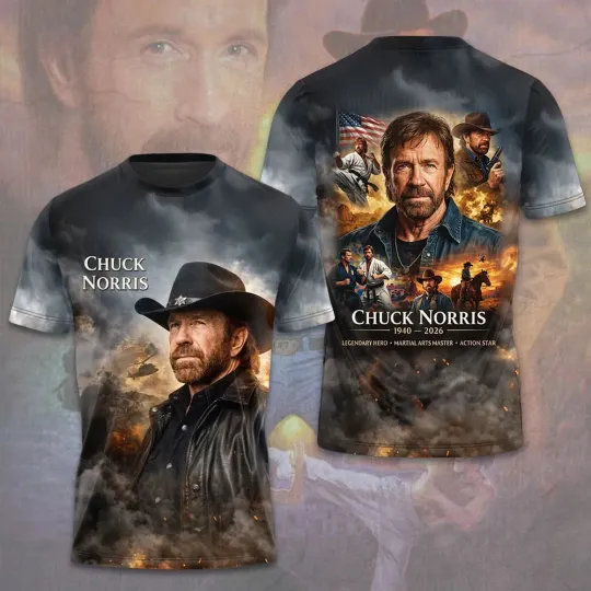 Chuck Norris 1940-2026 3D Shirt
