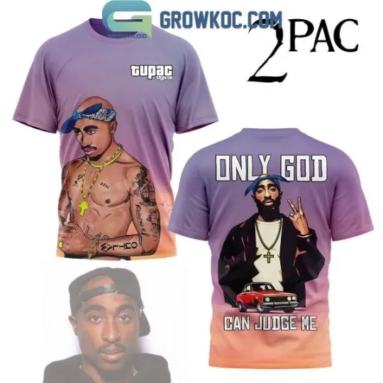 Discover Tupac 2Pac Only God Can Judge Me Sunset 3D T-Shirt Men Women