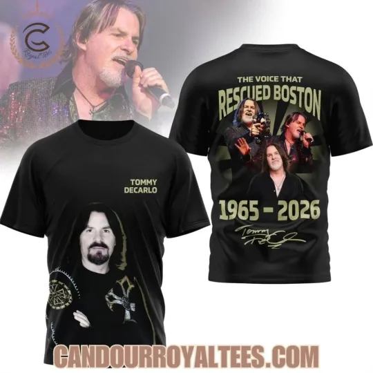 Discover Tommy Decarlo The Voice That Rescued Boston 1965-2026 3D T-shirt