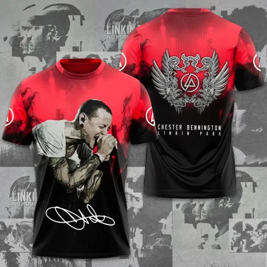 Linkin Park x Chester Bennington 3D Apparel Tshirt