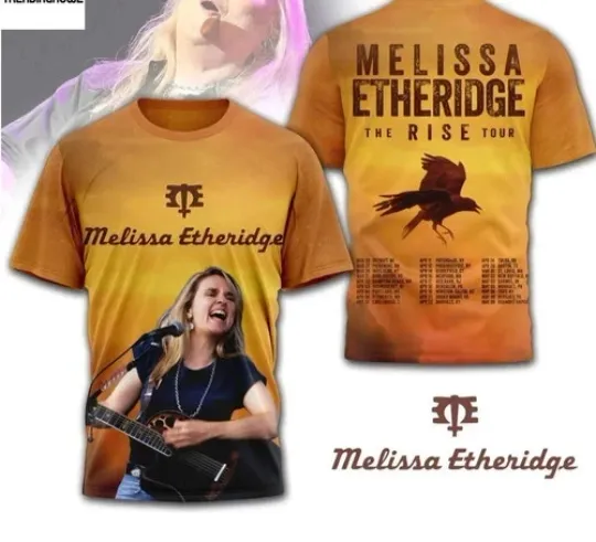 Melissa Etheridge The Rise Tour 2026 3D T-Shirt