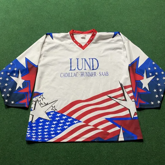 Discover Vintage Lund Hockey Jersey Shirt Men’s