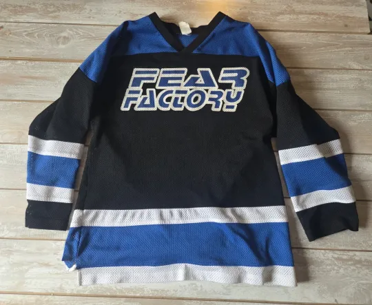 Discover Vintage Fear Factory Men's Hockey Jersey Shirt